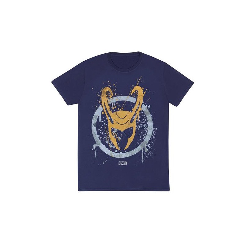 Heroes Inc. - Maglietta T-shirt Loki Splatter Logo Taglia XL